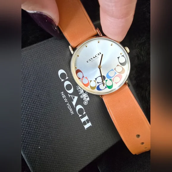 Coach | Accessories | Coach Multicolor Dial Watch With Tan  display picture 2